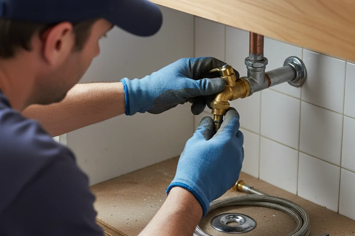 Shutoff valve and fitting work during Faucet and Fixture Repair in Pevely
